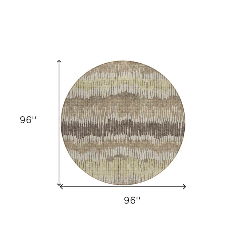 HomeRoots Striped Transitional Rectangle Outdoor Rug