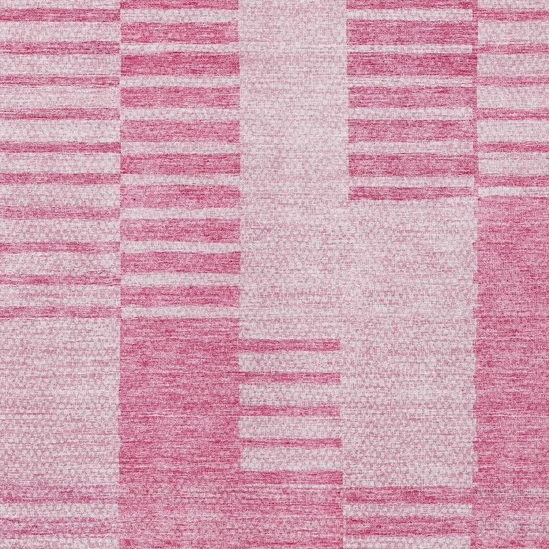 HomeRoots Striped Transitional Rectangle Outdoor Rug