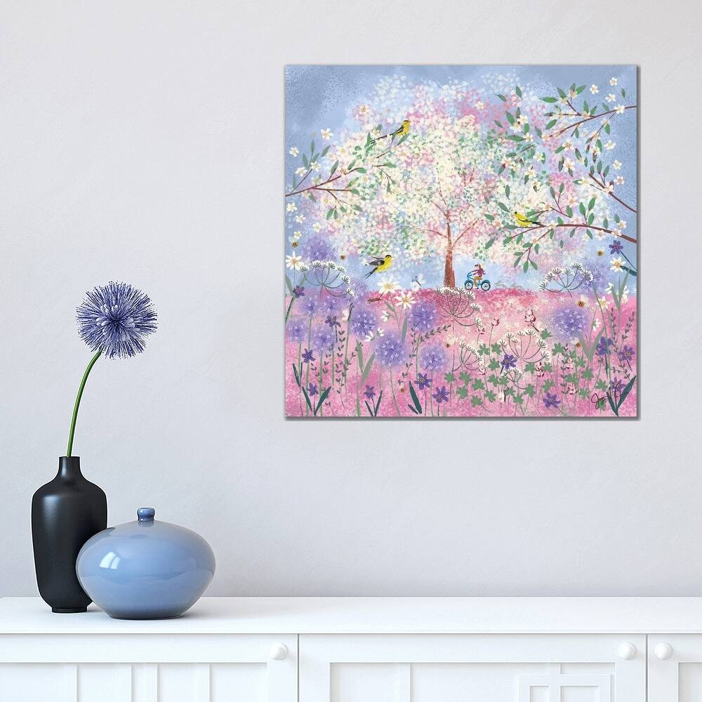 iCanvas "Periwinkle Spring Flora" by Joy Laforme Canvas Print