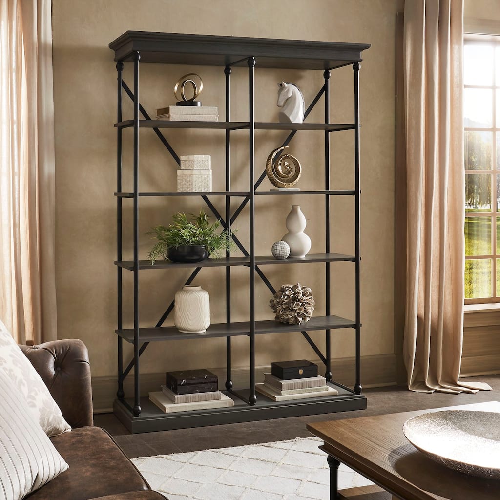 Barnstone Cornice Double Shelving Bookcase by iNSPIRE Q Artisan