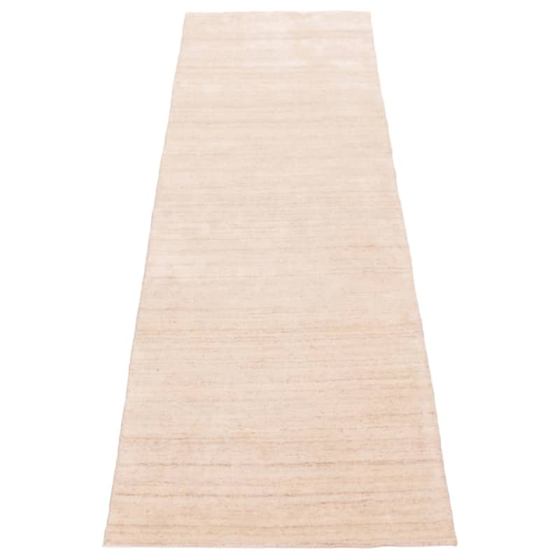 ECARPETGALLERY Hand-knotted Kashkuli Gabbeh Ivory Wool Rug - 2'7 x 10'0