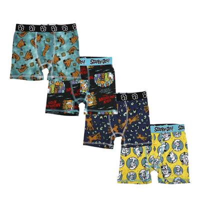 Scooby-Doo Youth Boys' Boxer Briefs, 4-Pack