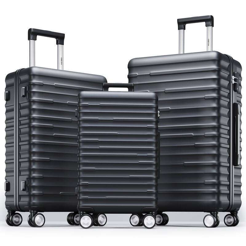 Expandable ABS Luggage Suitcase Built-In TSA lock,set of 3