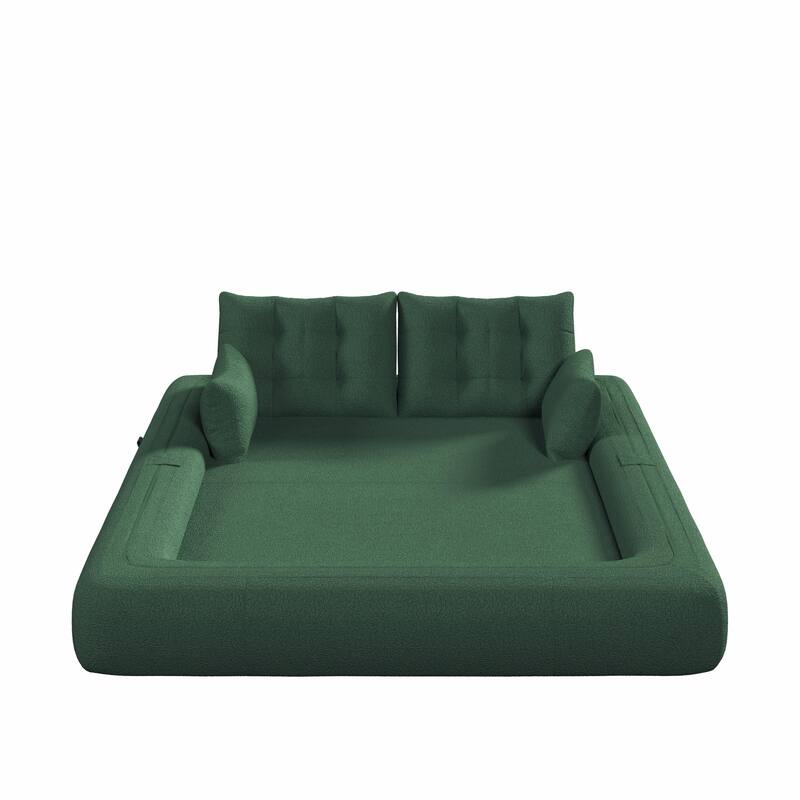 78.7" Teddy 3-Seater Sleeper Sofa Modular Floor, Convertible Lounge