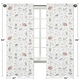 preview thumbnail 5 of 6, Farm Animals Collection 84-inch Window Treatment Curtain Panel Pair - Watercolor Farmhouse Horse Cow Sheep Pig