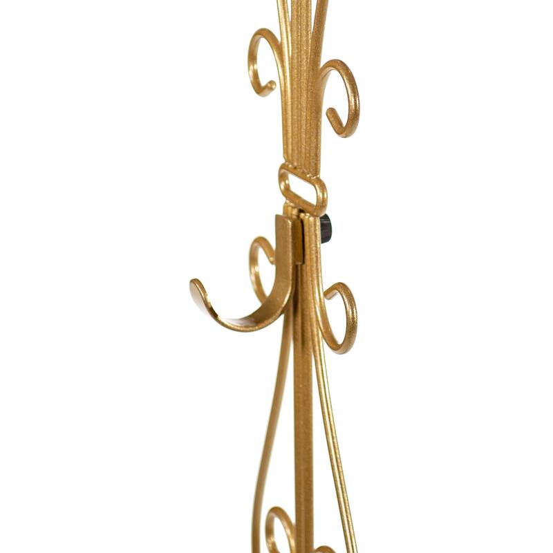 Adjustable Wreath Hanger for Door - Elegant (Gold) - Gold