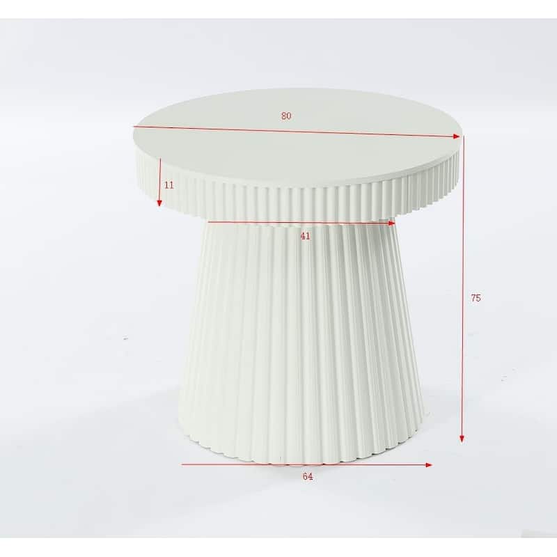 31.5" Round Conference Table, Modern Small Meeting Table, Discussion Office Table for Home Office, Breakroom, Negotiation