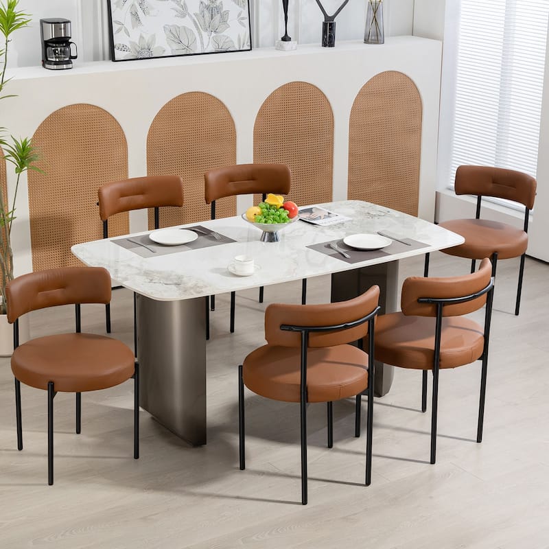 AVAWING Dining Chairs Mid-Century Modern Kitchen Chairs Set of 6