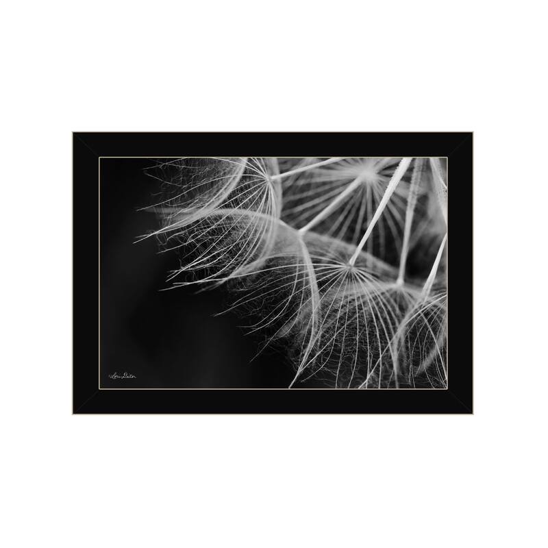 TrendyDecor4U Contemporary "Delicate Beauty" Framed Print Wall Art - Black