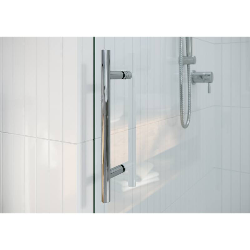 Glass Warehouse 68 in. - 72 in. x 78 in. Frameless Sliding Shower Door