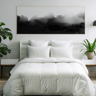 Tencel Natural Cotton Shell 600 Fill Power White Goose Down Comforter ...