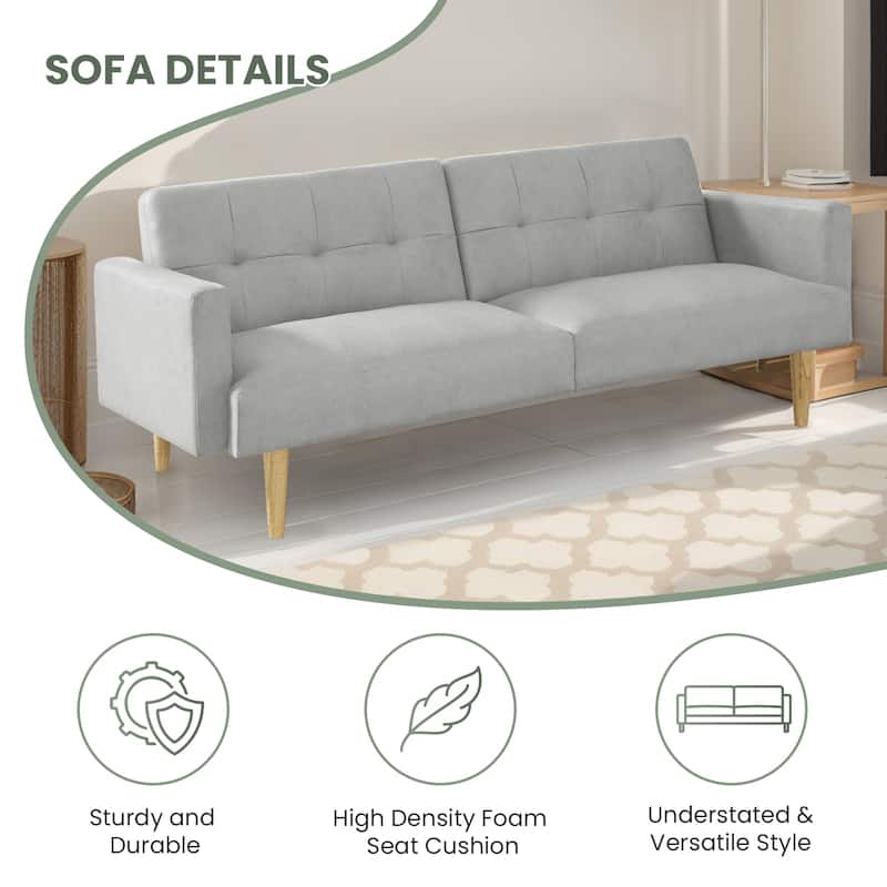 Indoor Sofa Bed with Adjustable Loveseat Couch