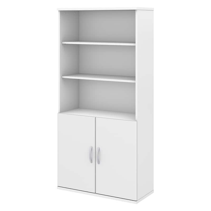 Studio C 5 Shelf Bookcase with Doors by Bush Business Furniture