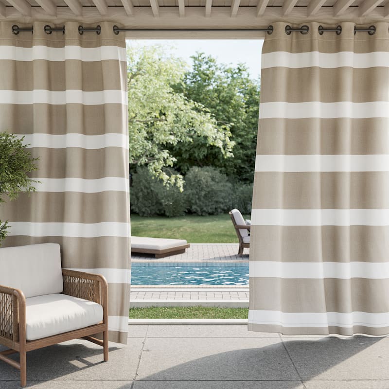Tommy Hilfiger Brenton Stripe Curtain Panel Pair