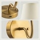 preview thumbnail 10 of 20, Bell + Howell Wall Light 2 Pack Smooth Fabric Rechargeable LED Wall Sconces Cordless Dimmable Touch Control