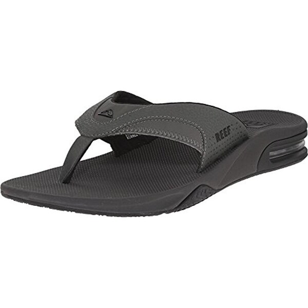 men's fanning thong sandals with bottle opener