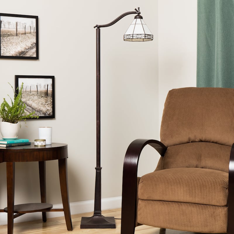 Tiffany-style Mission Reading Lamp