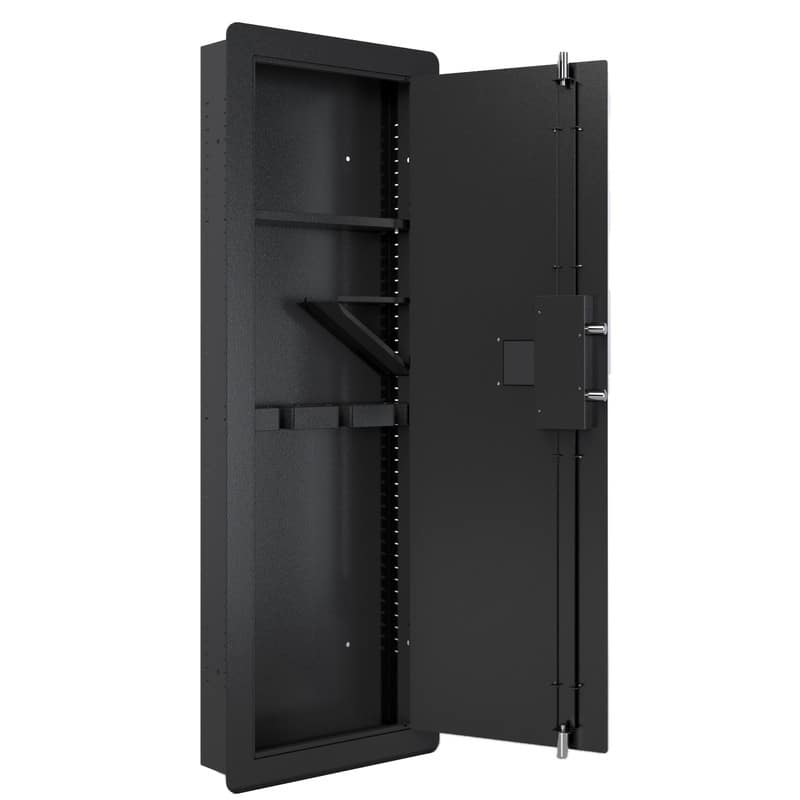 Black In Wall Gun Safes with Digital Keypad