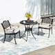Option Black with gold point and beige cushions