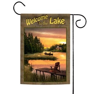 Welcome to the Lake Outdoor Garden Flag 18