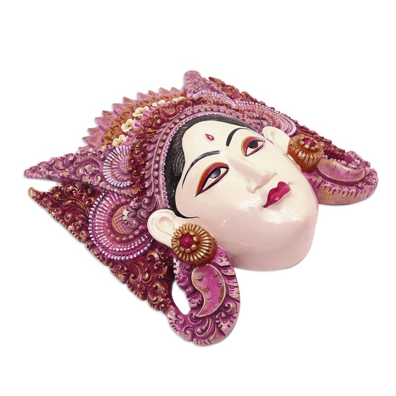 Novica Handmade Traditional Dance Wood Mask