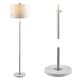 preview thumbnail 20 of 27, June 65" Adjustable Metal/Marble LED Floor Lamp by JONATHAN Y - 57-65" H x 15" W x 15" D Nickel/White