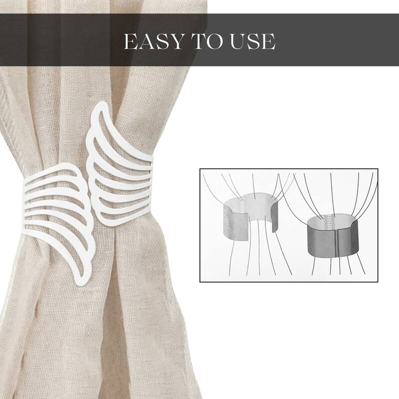 Cuff Metal Wings Tieback Angel - 3.8"L x 3"W x 2.5"D