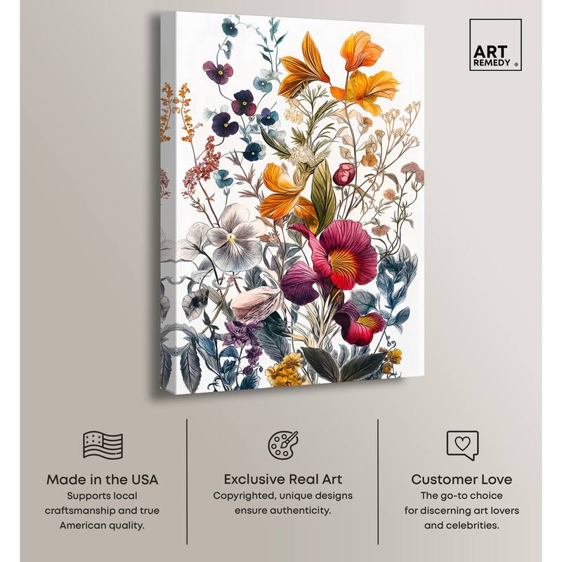 Iris Indigo II Canvas by Art Remedy, Gallery Wrapped