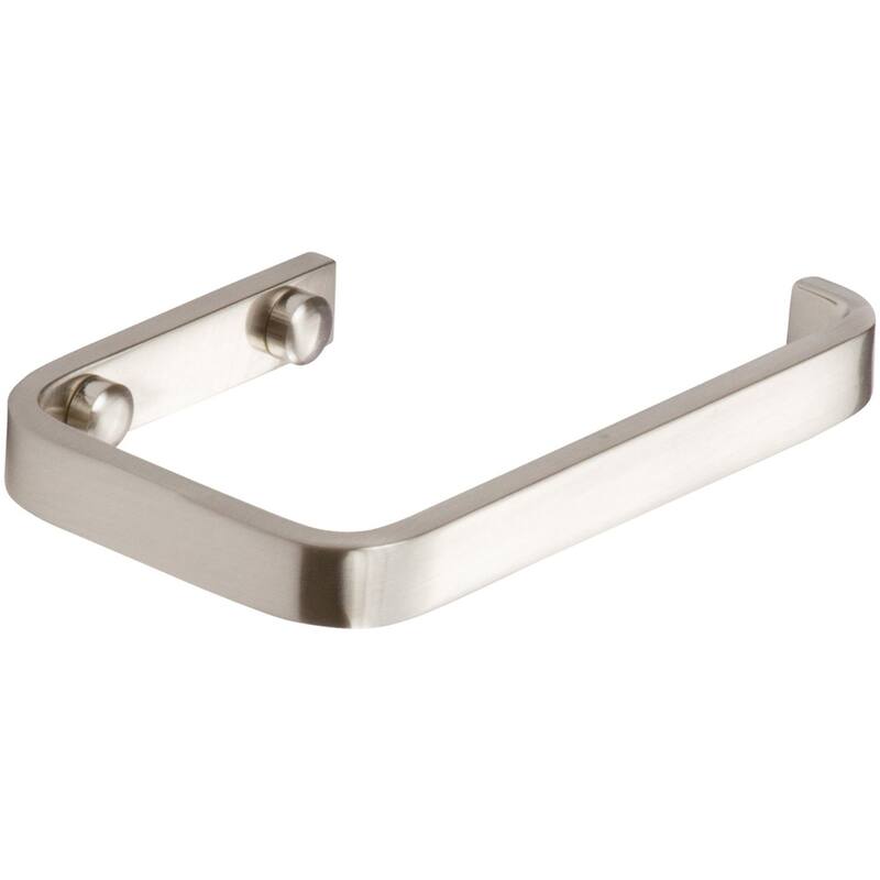 Atlas Homewares 5-3/4 Inch Wide Single Post Toilet Paper Holder from - Brushed Nickel