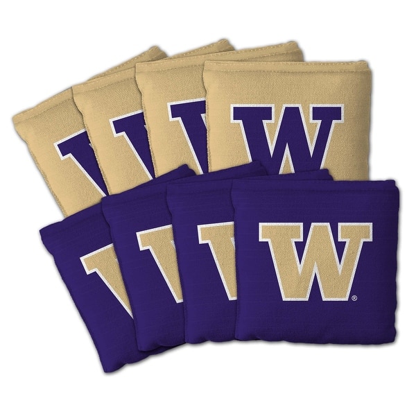 slide 2 of 5, Washington Huskies NCAA Dual Sided Pro Stop & Slide Cornhole Bags