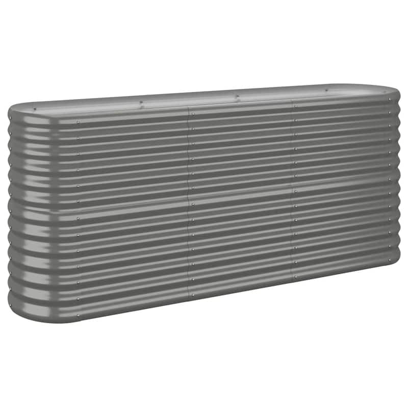 vidaXL Garden Raised Bed Patio Outdoor Raised Planter Box Powder-coated Steel