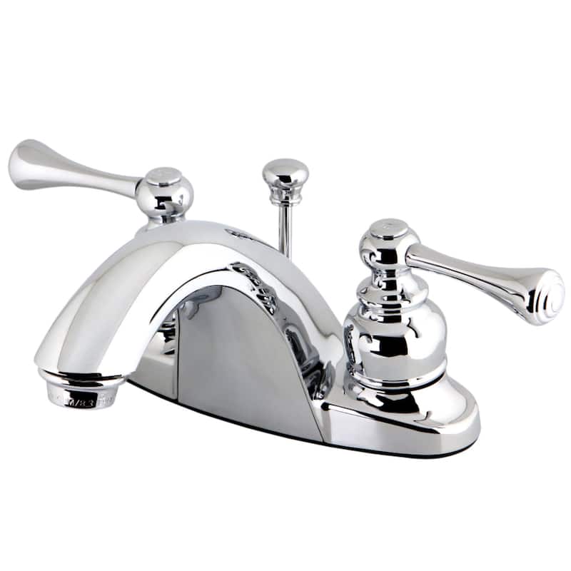 Kingston Brass English Country Centerset Bathroom Faucet with Pop-Up - Polished Chrome