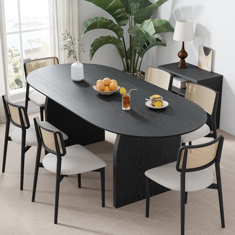 Solid Wood Dining Table for 6-8 People Nordic style