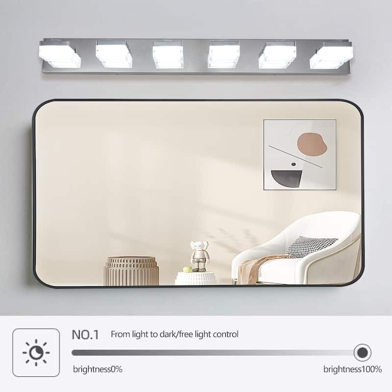 Modern 6-Light LED Vanity Mirror Light Fixture For Bathrooms And Makeup Tables