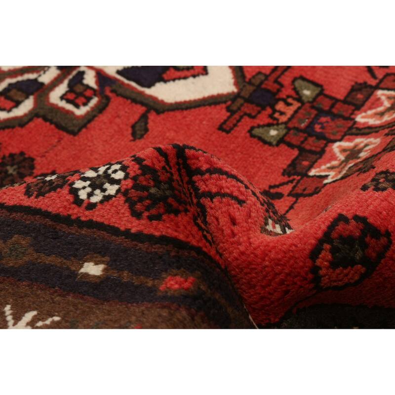 ECARPETGALLERY Hand-knotted Andelz Red Wool Rug - 3'2 x 4'8