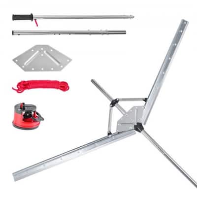 Lake Weed Cutter with 62" Cutting Width and Steel Blades - 61.81 x 57.09 x 1.18 in