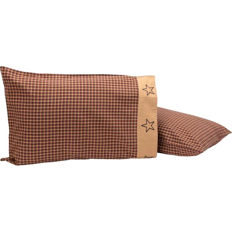 Patriotic Patch Pillow Case Set