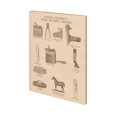 Equine Riding Gear IV v2 (40 x 50) Canvas Art Print