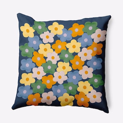 Flower Stack Indoor/Outdoor Throw Pillow