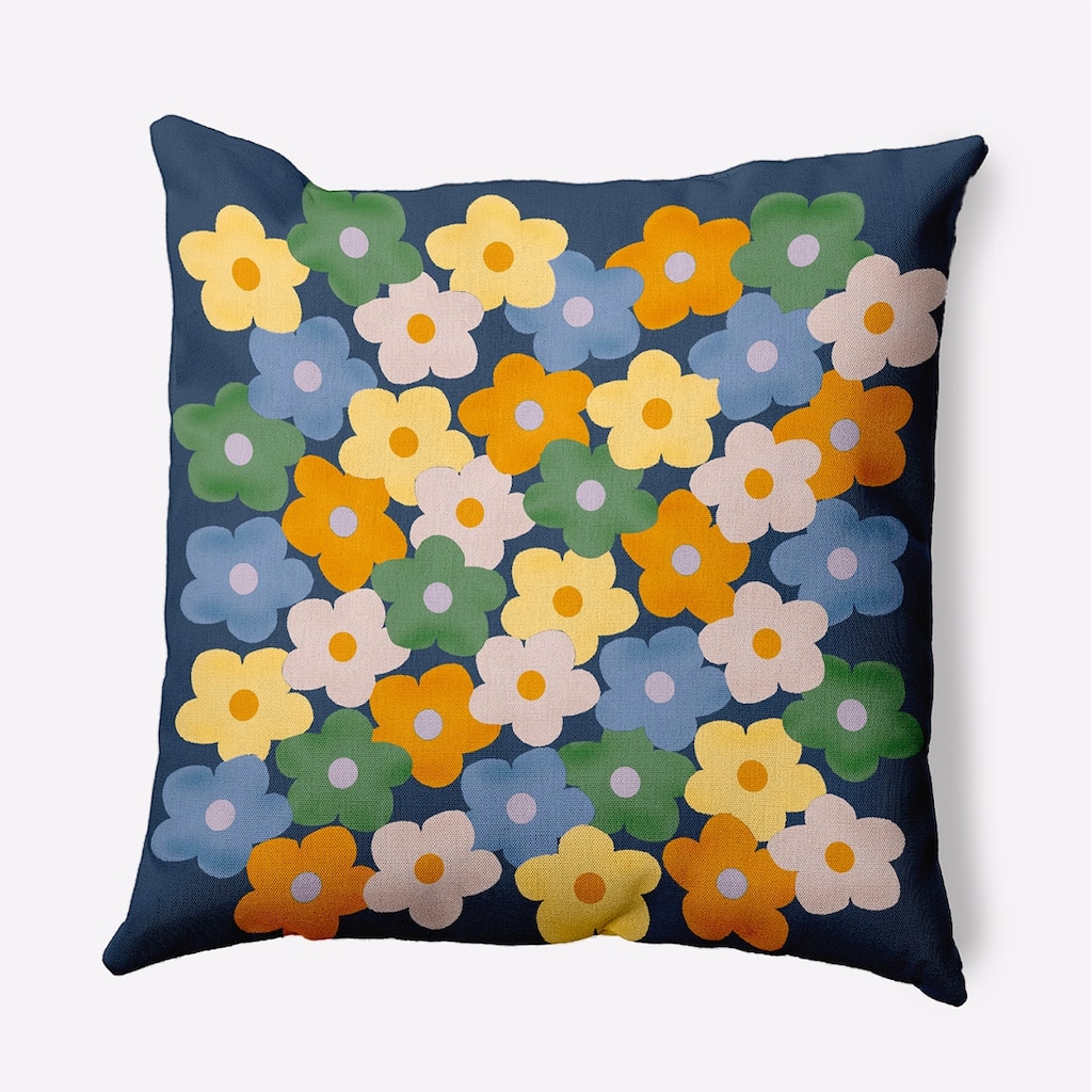Flower Stack Indoor/Outdoor Throw Pillow