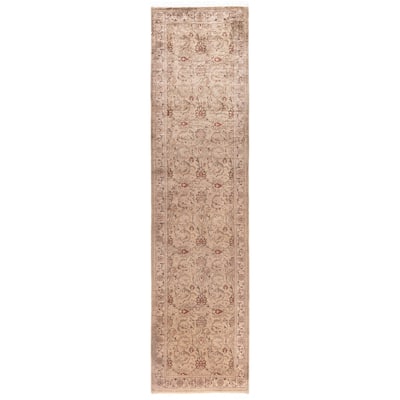 Overdyed One-of-a-Kind Hand-Knotted Runner Rug - Beige - 2' 6" x 10' 1"