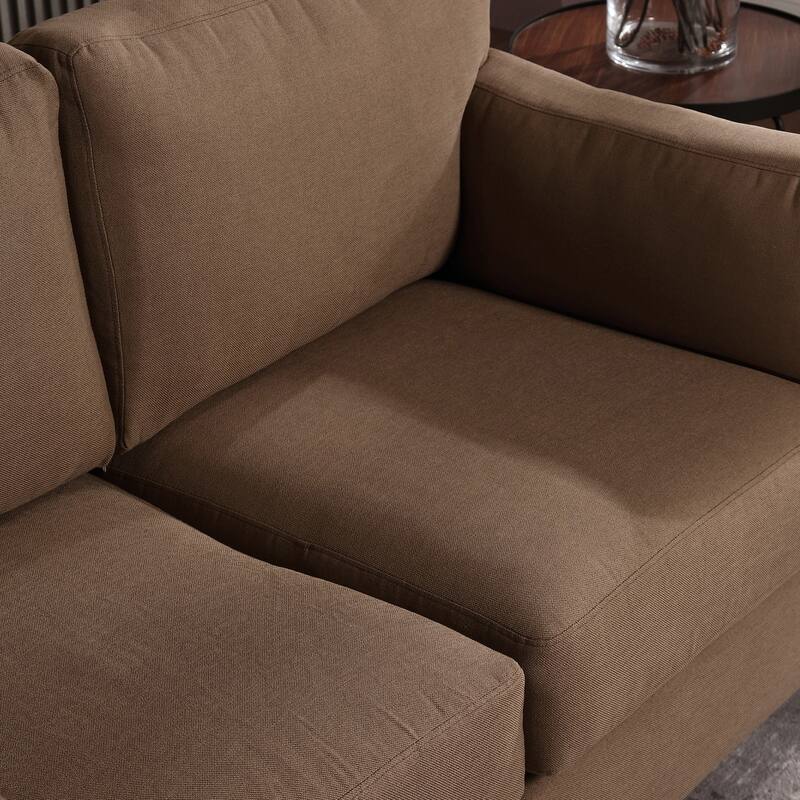 Morden Fort Double Arm 2 Seater Sofa,Deep Seat,Thickened cushion,Pillowed Back Cushions,Durable