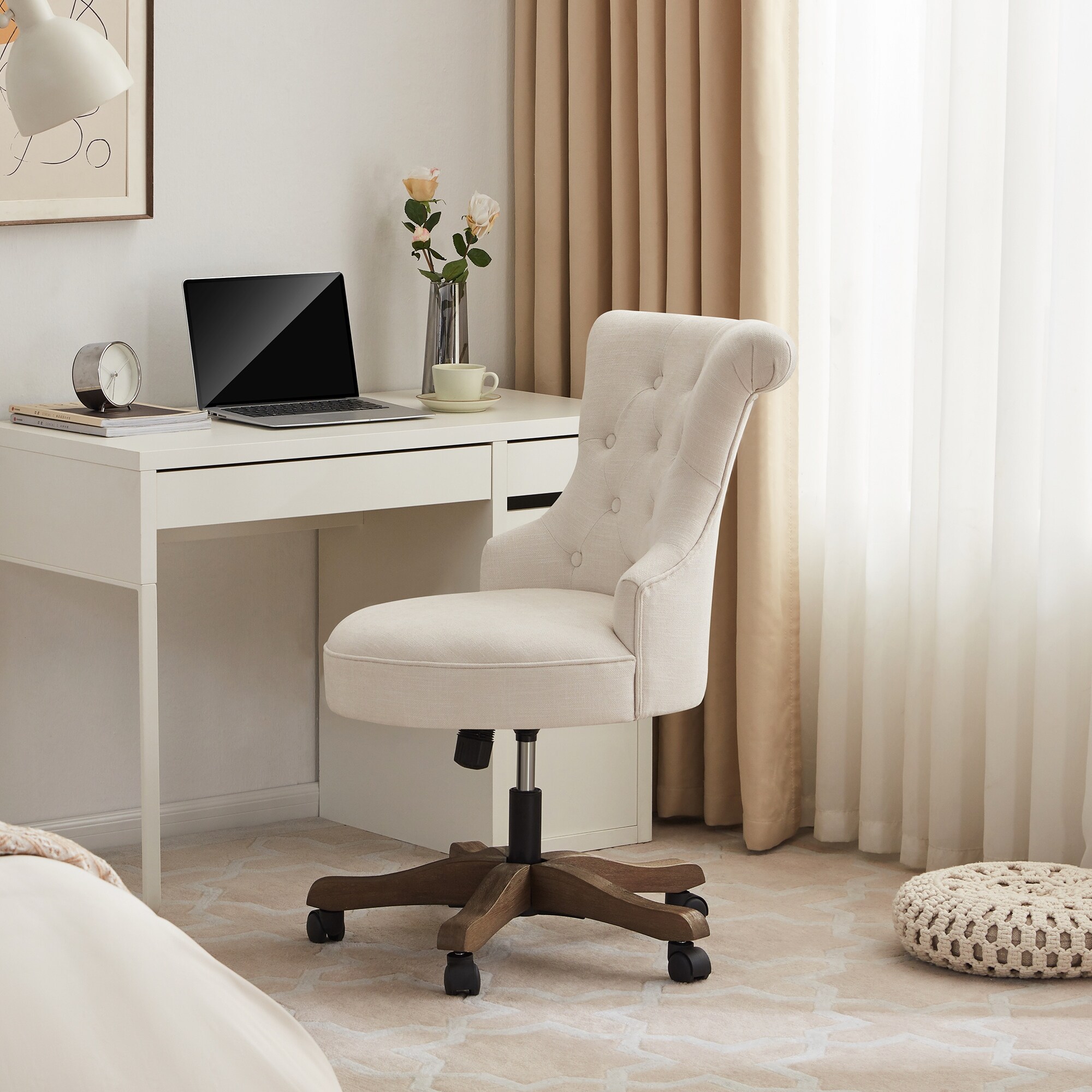 Blue white office chair outlet