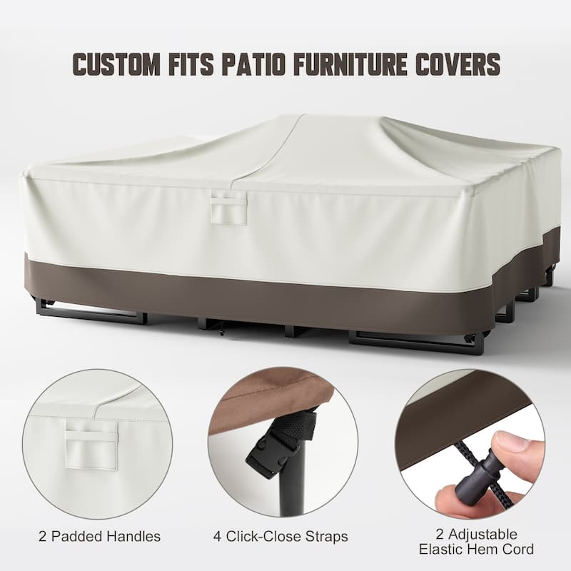 None Durable Outdoor Furniture Cover 600D Oxford Fabric