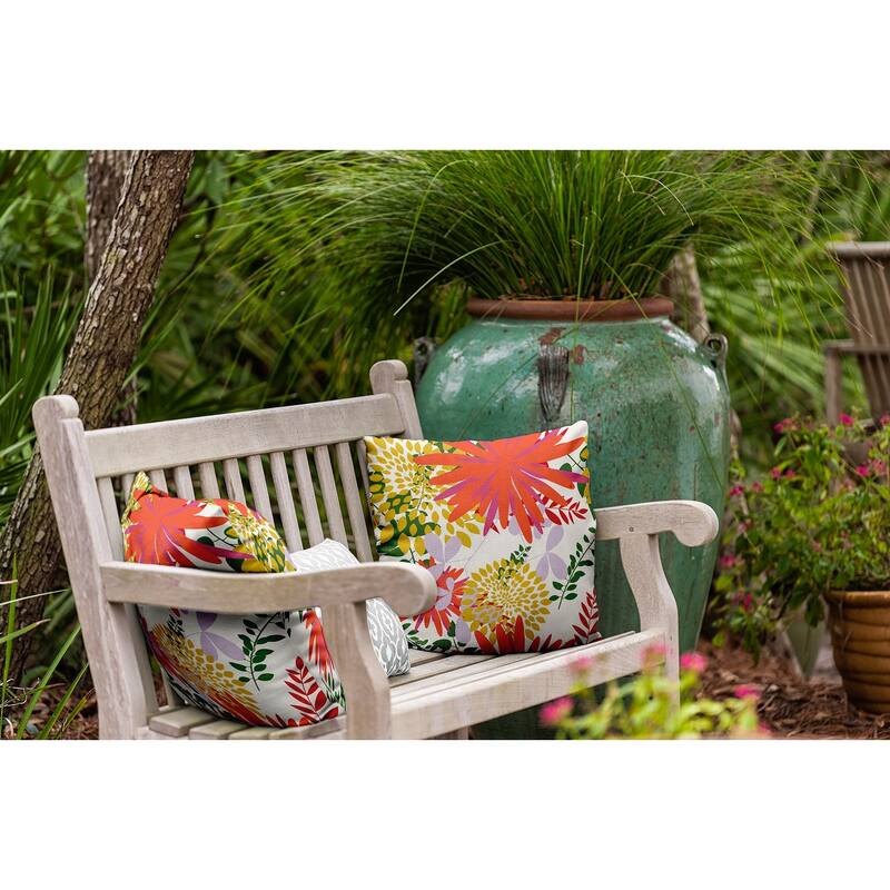Jumble Floral Decorative Throw Pillow