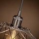 preview thumbnail 6 of 19, 1-Light Adjustable Lantern DIY Pendant Light with Metal Wire Cage