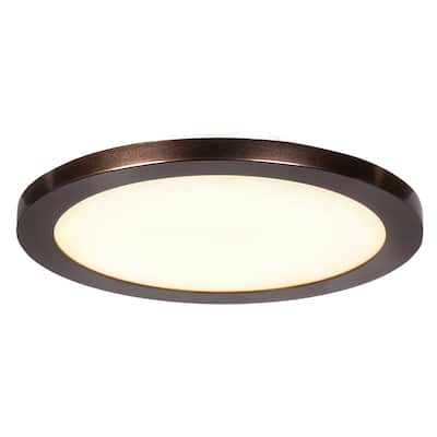 Access Lighting Disc 1-light Bronze Medium Round LED Flush Mount