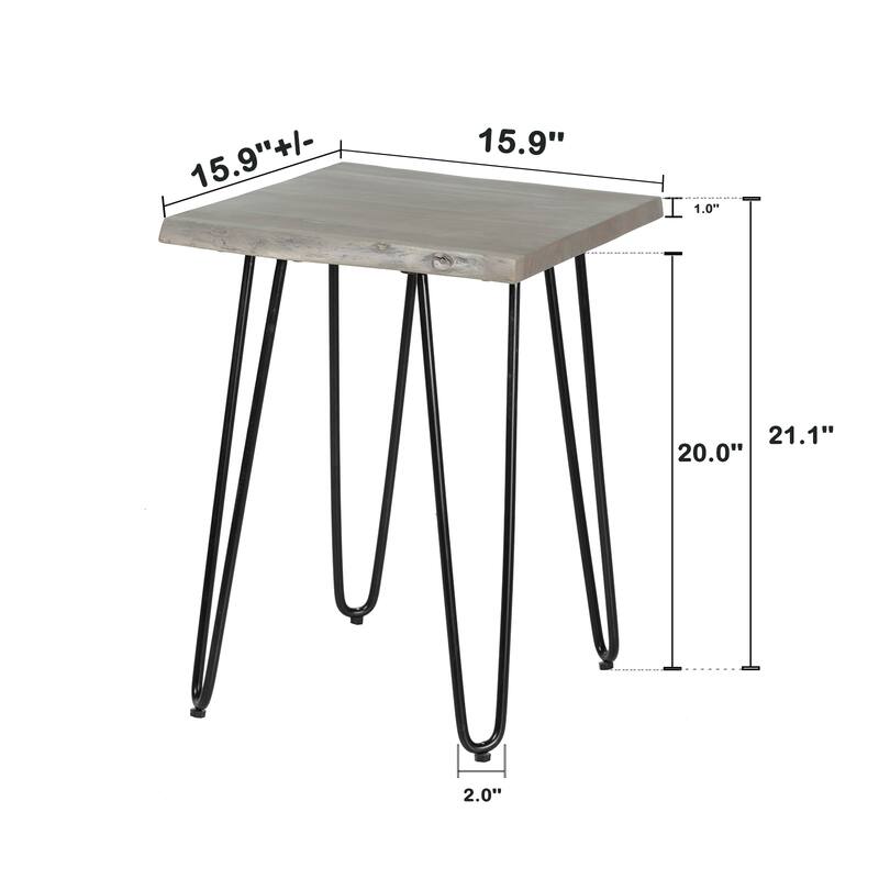 Live Edge Side Table TOP 25MM Thick Leg