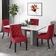 preview thumbnail 11 of 21, Hayden Modern Tufted Fabric Dining Chairs (Set of 4) by Christopher Knight Home