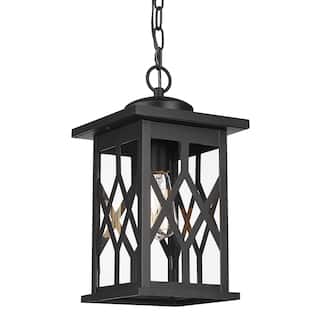16 Inch Outdoor Pendant Light, Outdoor Chandelier - 19.1 Inch